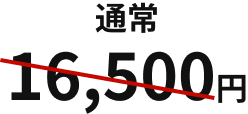 通常16,500円